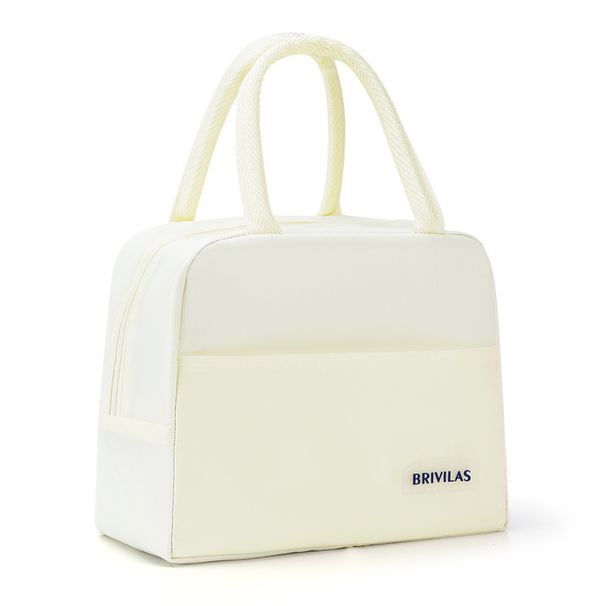 1pc Handheld Insulated Lunch Bag Oxford Fabric Picnic Tote Portable Daily Commute Food Bag For Office Lunches Outdoor Picnic Use_desvips.com