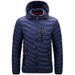 Mens Lightweight Puffer Jacket Hooded Insulated Thermal Puffy Winter Heated Running Travle Casual Cotton Outdoor Coat_desvips.com