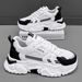 New Fashion Mens Thick Sole Platform Sneakers Breathable Mesh Lightweight Low Top Dad Casual Sports Walking Shoes_desvips.com