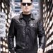 New Haining Genuine Leather Jacket For Men, Top Layer Cowhide, Turn-Down Collar, Short Slim Fit Motorcycle Jacket, Thin_desvips.com