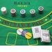 Texas Hold'em 21 Chip Set (200 Chips) With Tablecloth And Dealer Code In A Tin Box (drop Shipping Available)_desvips.com