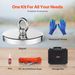 2000 LBS Strong Fishing Magnet Kit Single Sided Pull Force And Rope Carabiner_desvips.com