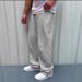 European And American Retro Street Style New Men's Embroidered Fleece-Lined Sweatpants Elastic Waist_desvips.com