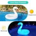 Inflatable LED Luminous White Swan Flamingo Swimming Ring Water Pool Party Luminous Mount Recliner_desvips.com