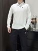 New Business Casual Simple Men's Top Commuting Outdoor Sports Traceless Integrated Polo Shirt Long Sleeves_desvips.com