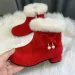 Winter Children Kids Keep Warm Christmas Princess Cotton Shoes Littlesprouts For Girls Plus Veet Plush Snow Boots winter_desvips.com