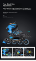 Kids Skates Glitter PU Wheel Roller Skates Roller Skates Anti-slip_desvips.com