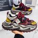 Spring Autumn 2027 Fashion European Station Vintage Sneakers Men Low Top Lace-Up Thick Sole Height Increase Non-Slip Wear-Resistant Running Shoes_desvips.com