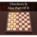 2-in-1 Magnetic Chess And Checkers Foldable Plastic Chessboard With Wood Grain_desvips.com