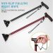 Light Walking Stick For Elderly - Adjustable Aluminum Alloy Crutch With Non-Slip Rubber Base For Seniors/Men/Disabled_desvips.com