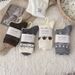 Autumn Original Wool For Women Color-Block Retro Fair Isle Mid-Calf Winter Japanese Style Cashmere Warm Slouch Socks_desvips.com