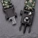 9-in-1 Wolf Warrior Multifunctional Outdoor Survival Bracelet Equipment Paracord Braided Compass Flintstone Thermometer_desvips.com