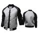 Men's Clothing supply new large pocket leather sleeve men's baseball jacket stand collar jacket J04_desvips.com