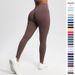 Peach Seamless Solid Color Three-Section Waist Hip-Lifting High-Waist Yoga Pants Women, Suitable For Running And Fitness_desvips.com