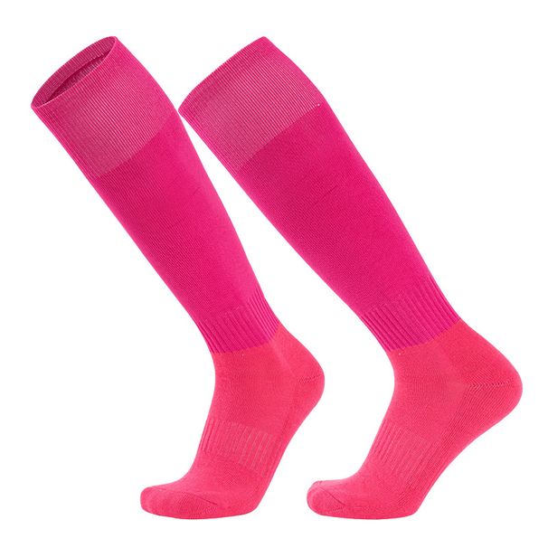 Solid Color Long Soccer Socks For Men And Women Adult High Top Non Slip Training Socks Thickened Terry Cloth Sole Over The Knee Student_desvips.com