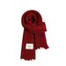 Year Christmas Red Scarf For Women Autumn Winter Knitted Wool Warm Fashion Versatile 2025 New Student Neck Warmer Solid_desvips.com