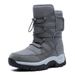 Winter Cross-border Oversized Outdoor Snow Boots, Mid Length Men's Boots_desvips.com