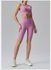 Yoga Shorts For Women Double-sided Fur Tight Pinch Pants High Waist Belly-tight Outdoor Running Fitness Cycling Sports Shorts_desvips.com