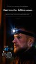 Head-mounted Smart Lighting Recorder, High-definition 100W Pixel Camera, Smart Light, Outdoor Sports DVR_desvips.com