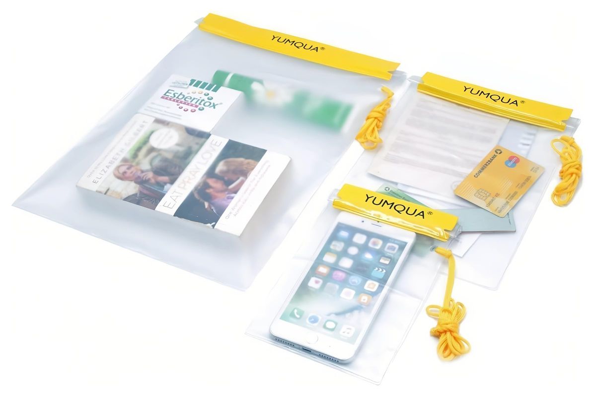 YUMQUA Waterproof Pouch Dry Bags Document Map Holder For Water Sport 3-Pack_desvips.com