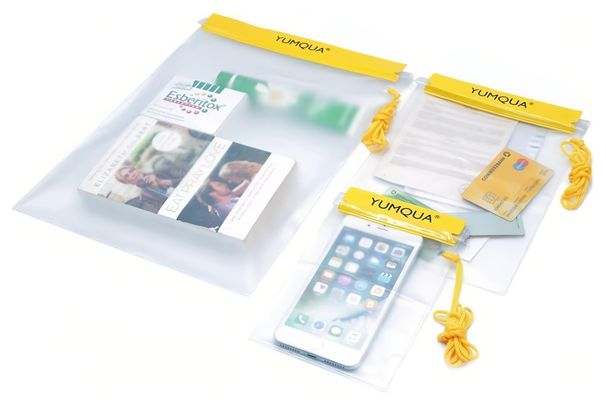 YUMQUA Waterproof Pouch Dry Bags Document Map Holder For Water Sport 3-Pack_desvips.com