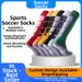 Men's Over The Knee Soccer Socks Breathable Sweat Wicking Terry Soles Student Competition Sports_desvips.com