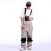 001 2425 New Me, Widproof, Warm, Waterproof, Sigle Ad Double Board, Foreig Trade Oe-Piece Ski Pats With Straps For_desvips.com