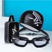 Swimming Caps HD Anti Fog Swimming Goggles For Men And Women Large Frame Electroplated Swimming Goggles With Swimming Cap_desvips.com