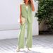 Women's Clothing vest suit with solid colours_desvips.com