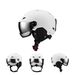 Adult warm ski helmet with goggles piece outdoor sports protection ski head Helmet protective gear_desvips.com