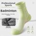 Women's Mid Calf Athletic Socks Thick Terry Cloth Sole Professional Fitness Badminton Socks For Running Marathon Spring Summer_desvips.com