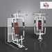 Kraftstation Fitnessstation Fitnessgerät Multifunktion Krafttraining Multistation Trainingsstation Mit Latzug Butterflystange 45kg Gewichten Seil, Fitnessgeräte Für Zuhause Weiß_desvips.com