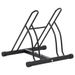 Black Steel Bike Rack - Durable And Corrosion-Resistant - Stable Structure - Non-Slip Rubber Caps - Includes Mounting Hardware_desvips.com