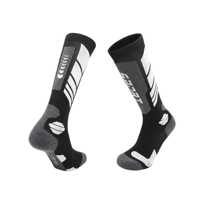 Autumn Winter Professional Ski Thickened Merino Wool Men And Women Long Tube Warm Sports Snow Socks_desvips.com