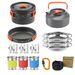 Outdoor Products Outdoor Cookware 2-3 People Camping Pot Set Folding Set Pot Teapot Combination_desvips.com