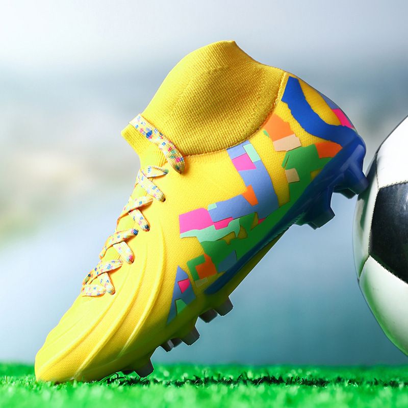 Youth Football Shoes Green Shade Training Shoes for Men And Women Student Grass Long Nails Broken Nails Sports Outdoor Running_desvips.com