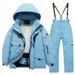 Winter New Children's Suit Set Boys And Windproof Waterproof Jacket Thickened Warm Professional Ski Pants Girls_desvips.com
