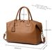 Travel Duffle Genuine Leather Single Shoulder Tote Large Weekend Messenger Bag_desvips.com
