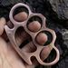Zinc Alloy Brass Knuckles, Four-Finger Brass Knuckles, 11.5*6.9*1.1 Cm, Suitable For Self-Defense And Professional Fighting_desvips.com
