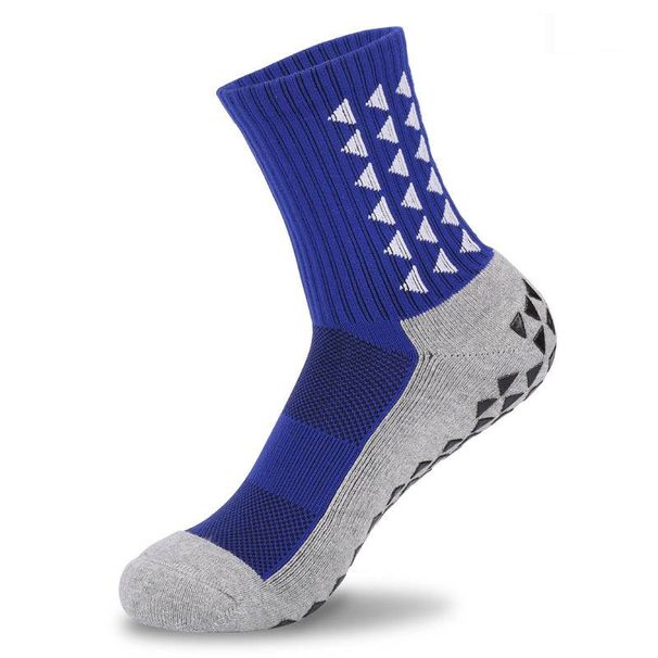 Adult Men's Mid Calf Dot Fit Soccer Socks, Thickened Towel Sole, Non Slip And Wear Resistant Sports Socks_desvips.com