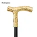Golden Eagle Head Flower Walking Cane Fashion Walking Stick Gentleman Crosier Knob Walking Stick 93cm Performance Stage Cane_desvips.com