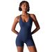 European And American Style Tight-Fitting Seamless Bodysuit Women, Butt-Lifting One-Piece Sports Pilates Fitness Yoga_desvips.com