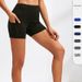Women’s Clothing Women's High Waist Yoga Three Point Pants With Pockets Running Training Tight Quick Drying Stretch Fitness Three Point Shorts_desvips.com