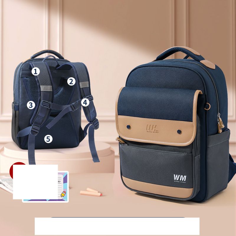 Primary School Backpack Girls Boys Grades 123 to 6 Lightweight Children's Backpack_desvips.com