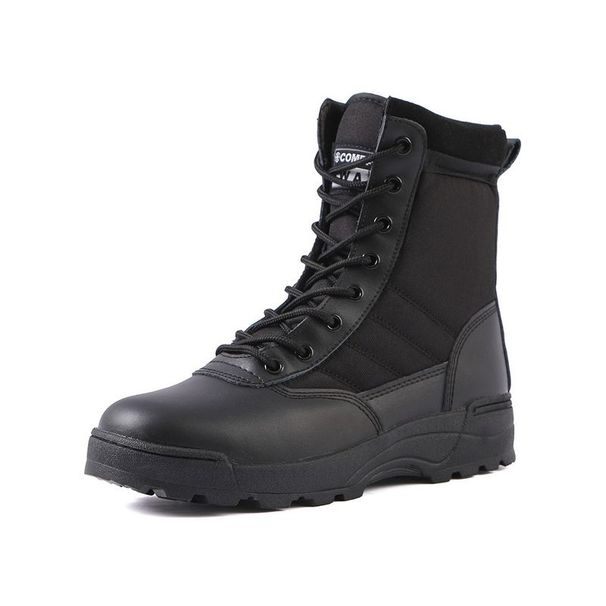 Combat Outdoor Mountaineering High Top Tactical Men's Desert Boots Security Shoes Autumn And Winter Plush_desvips.com