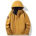 2528 Couple's Style Patchwork Trendy Outdoor Casual Sports Hooded Jacket Hiking Coat For Men And Women Loose Fit_desvips.com