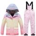 Children's Suit Set For Girls Winter Outdoor Windproof Water-Resistant Warm Thickened Ski Jacket And Pants New Style_desvips.com
