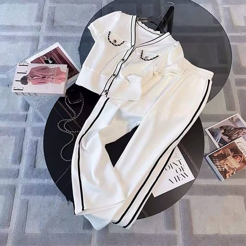spring summer new elegant su jacket matching set women's korean chic blazers coat pants 2 piece female profional_desvips.com