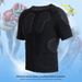 Honeycomb Protective Short Sleeved Basketball/rugby Training/match Tight Fitting Clothing For Soccer Goalkeepers And EVA Armor._desvips.com