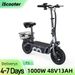IScooter F3 Electric Scooter with Seat,1000W 48V 13Ah 10 inch Commuting Scooter with Basket _desvips.com